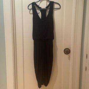 Athleta Black Goddess-style Draped Dress